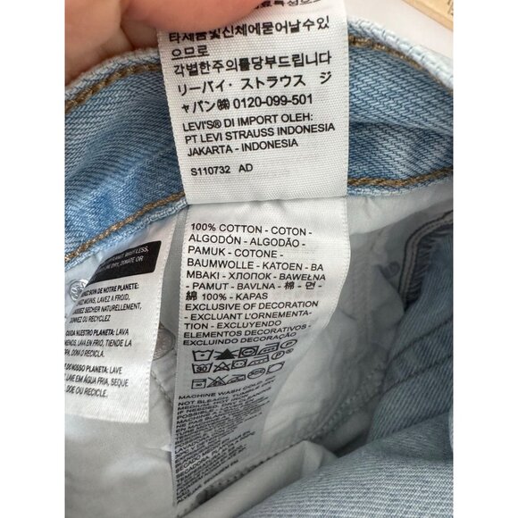 Levis baggy dad jeans light wash 90s retro relaxed retro boho sz 28 - Picture 6 of 11